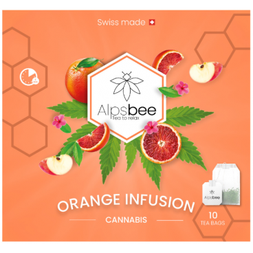 Alpsbee Orange Infusion Tea mit CBD (10 Beutel)