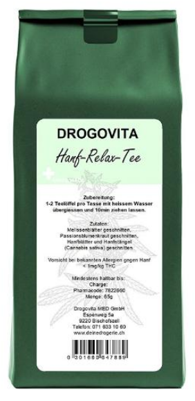 Image of Drogovita Hanf-Relax Tee Beutel (65g) bei CBD-Balance.ch