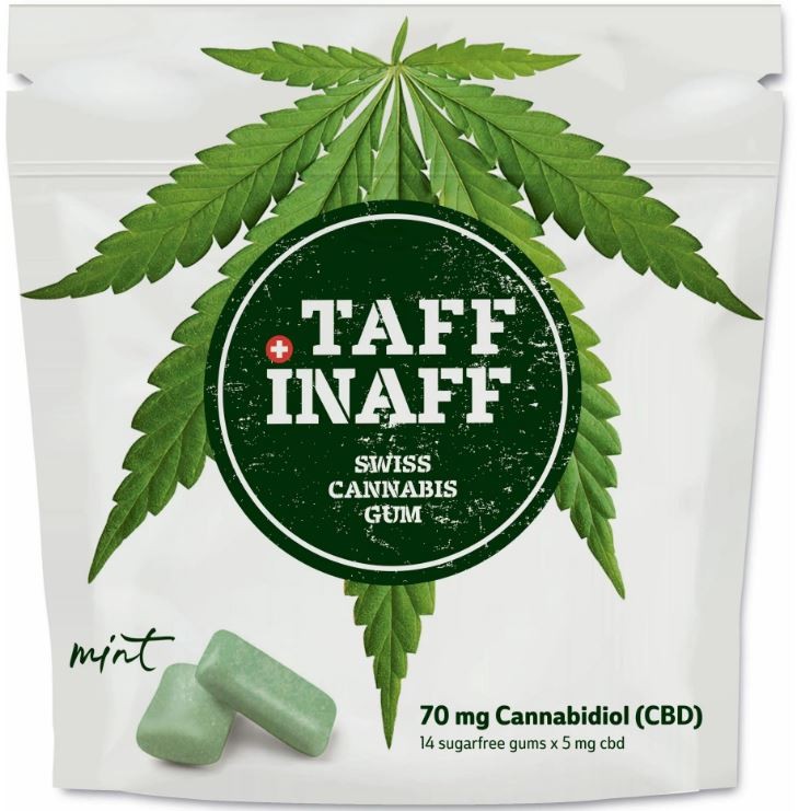 Image of TAFF INAFF CBD Mint Gums (14 Stk) bei CBD-Balance.ch