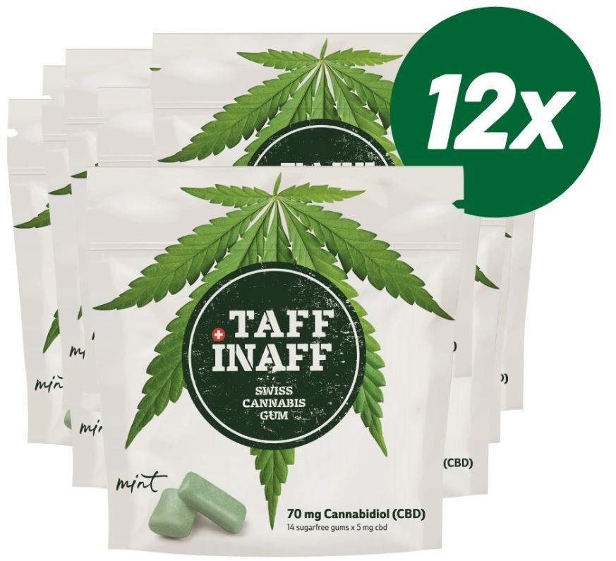 Image of TAFF INAFF CBD Mint Gums (12x14 Stk) bei CBD-Balance.ch