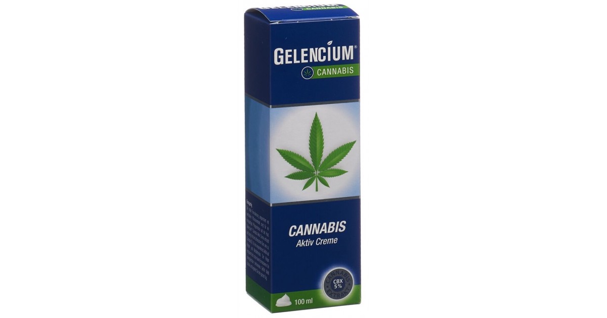 GELENCIUM Cannabis Actif Crème Distributeur (100ml)