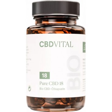 CBD VITAL PURE CBD 18 (10%) capsules (60 capsules)