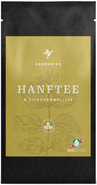 Image of Greenbird Bio Suisse Hanftee & Zitronenmelisse (35g) bei CBD-Balance.ch