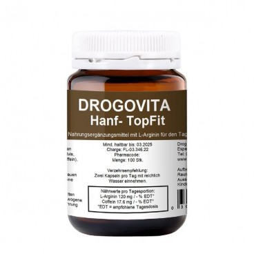 Drogovita Gélules de chanvre TopFit (100 gélules)