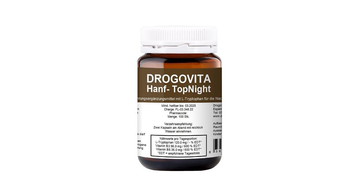 Drogovita Hemp TopNight Capsules (100 pcs)