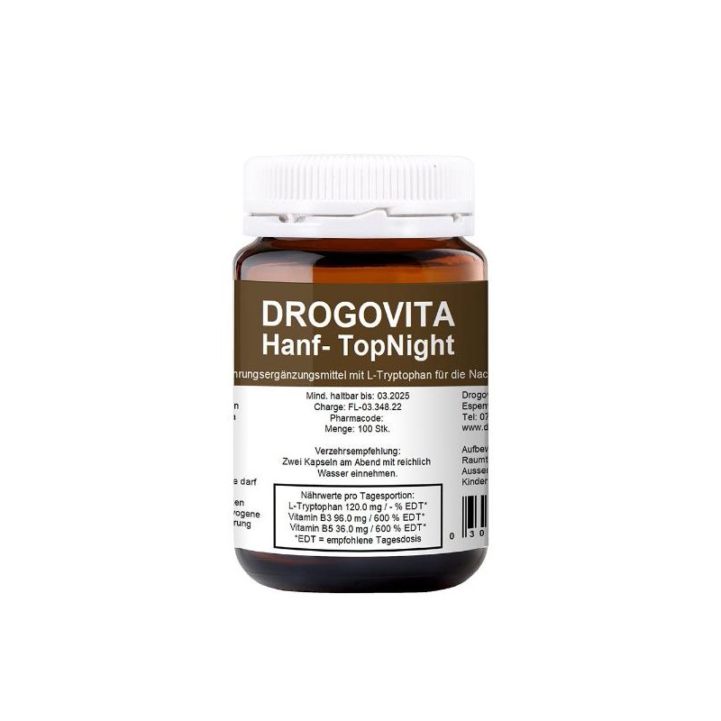 Drogovita Gélules de chanvre TopNight (100 gélules)