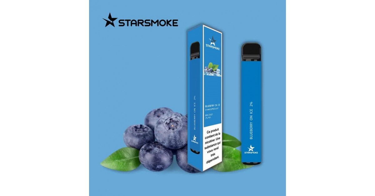 Starsmoke Blueberry Ice (800 bouffées) 