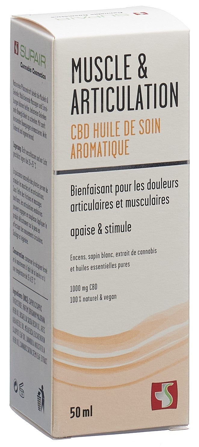 Image of Supair CBD-Aromapflegeöl für Muskel & Gelenke (50ml) bei CBD-Balance.ch