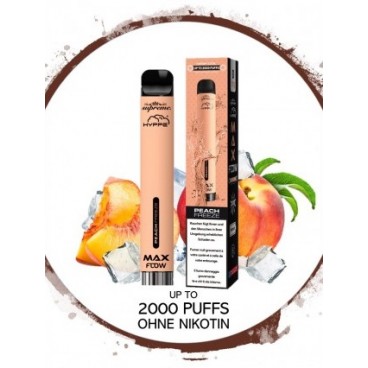 Hyppe Peach Freeze senza nicotina (2000 boccate)