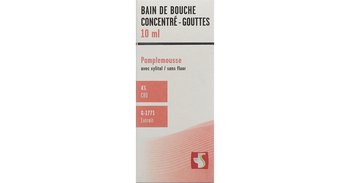 Supair Bain de bouche concentré CBD 4% 1771 Pamplemousse (10ml) 