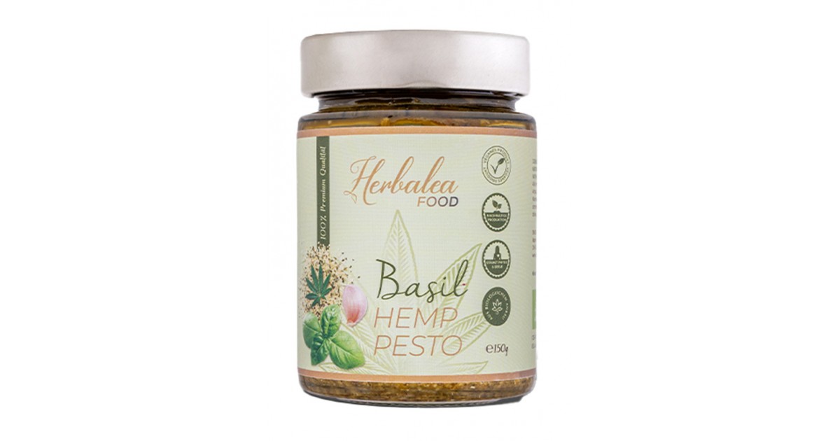Herbalea Pesto di canapa biologico al basilico (150 g)