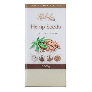 Herbalea Organic hemp seeds unhulled (500g)