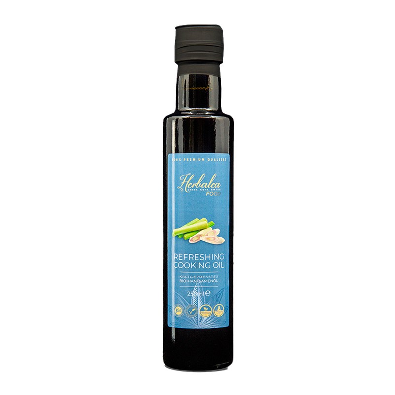 Herbalea Refreshing organic hemp cooking oil lemongrass (250ml)