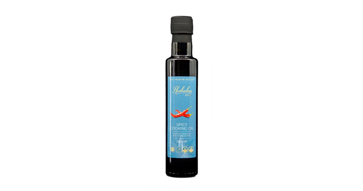 Herbalea Spicy organic hemp cooking oil (250ml)