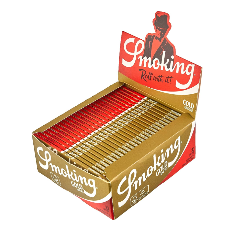 Smoking Carte Gold King + punte per filtri (24 pezzi)