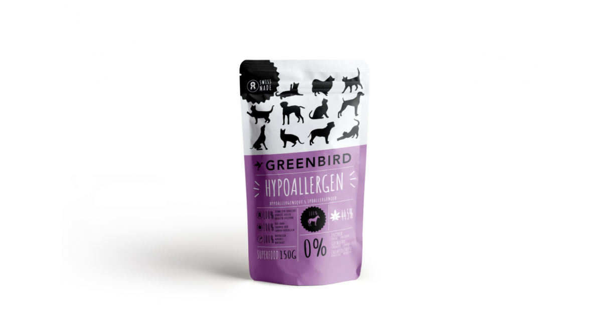 Greenbird Friandise pour animaux CBD hypoallergénique (150g) 