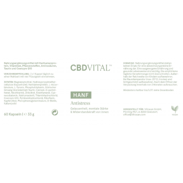 CBD VITAL Hemp Antistress (60 capsules)